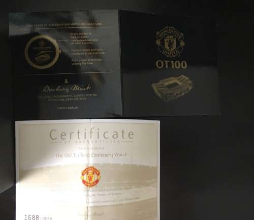 Manchester United Watch Celebrating 100 Years at Old Trafford No. 1688 of 2010