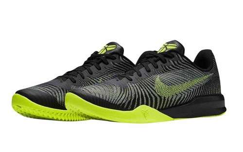 Nike KB Mentality II Volt-Wolf Grey / Black Size UK 10