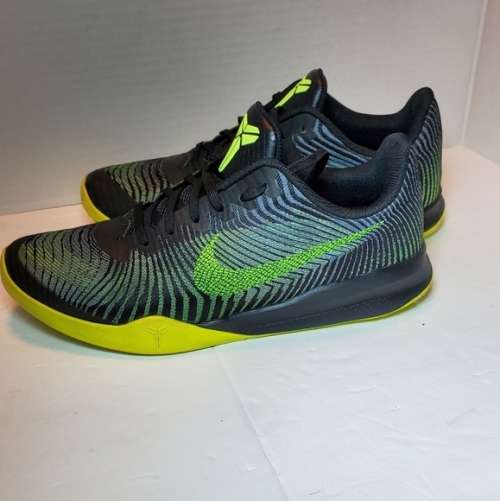 Nike KB Mentality II Volt-Wolf Grey / Black Size UK 10