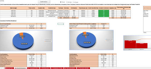 Retirement Planner template in Excel