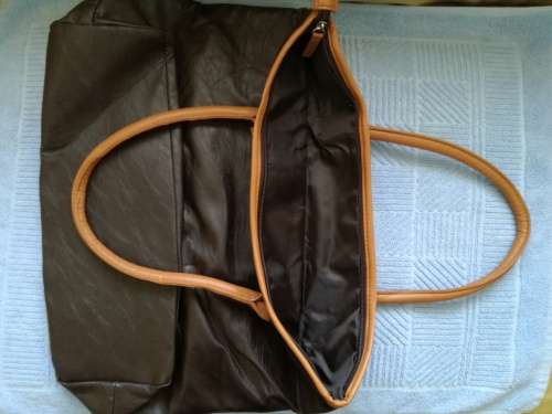 Brown striped bag (Avon)