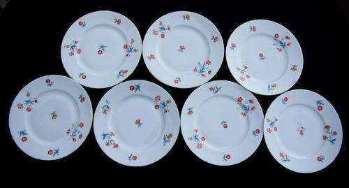 Collection of 7 Eping Royale side plates. Made in Czechoslovakia.
