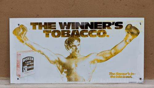 Boxer Tobacco metal signboard