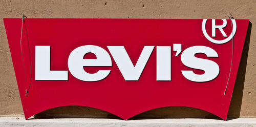 Levi's promotional signboard