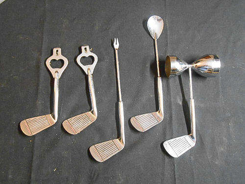 5 piece novelty golf club barman kit