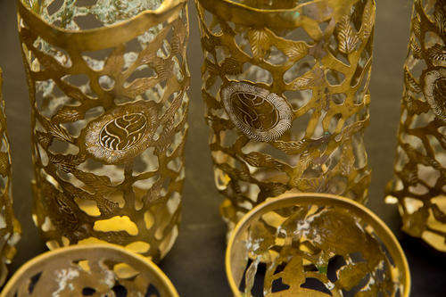 12 piece ornamental cup set from Mexico