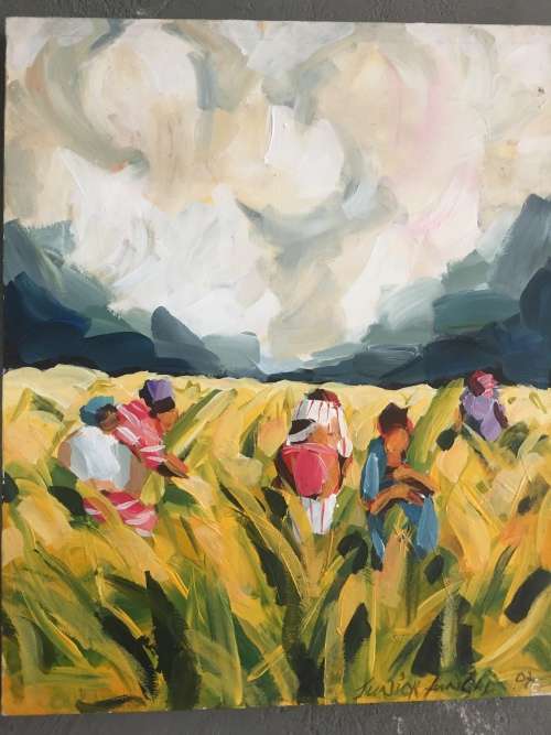 JUNIOR FUNGAI ON STRETCHED CANVAS