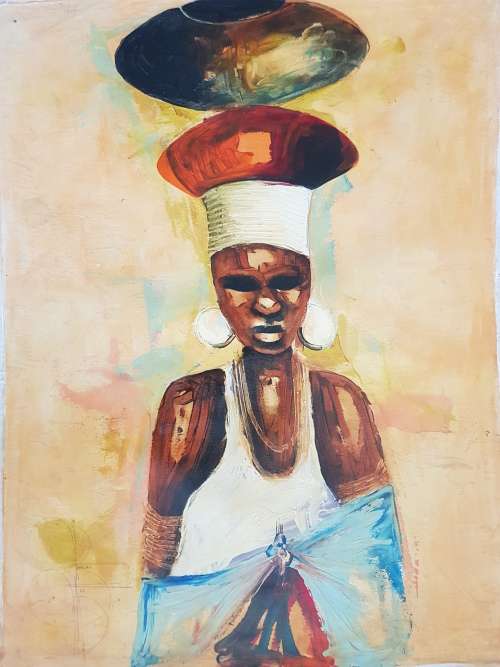 NDABUKO NTULI NICELY DONE ON CANVAS
