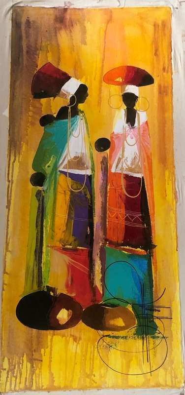 NICELY DONE ON CANVAS!!! NDABUKO NTULI A MUST HAVE
