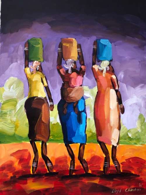 FLOYD CHARAKUPA NICELY DONE ON CANVAS