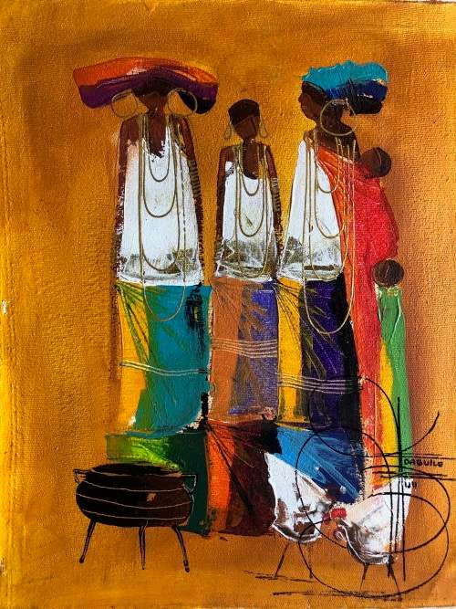 VERY NICE!!! NDABUKO NTULI ON CANVAS