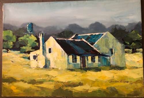 A VERY LARGE JUNIOR FUNGAI NICELY DONE ON STRETCHED CANVAS A MUST HAVE