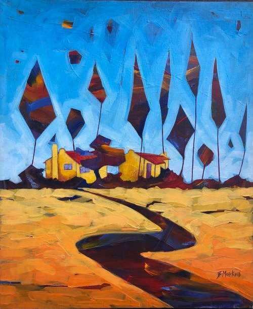 BATSIRAI MUSKWE NICELY DONE ON STRETCHED CANVAS!! A MUST HAVE!!