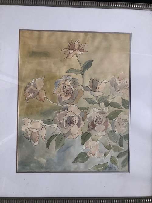 RARE WATERCOLOR SIGNED FRANK WEBB DATED 1967. A MUST HAVE!!!