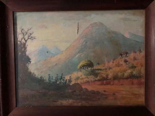 VERY OLD WILLEM HERMANUS COETZER OIL ON CANVAS