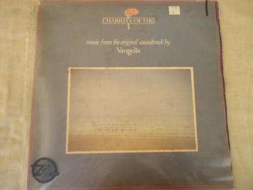 VANGELIS "CHARIOTS OF FIRE" - 1981 CBS STEREO LP WITH PLASTIC SLEEVE IN GREAT CONDITION