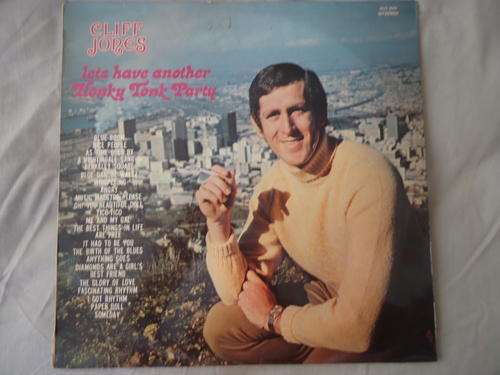 CLIFF JONES - "LET'S HAVE ANOTHER HONKY TONK PARTY" -1973  MvN STEREO LP - EXC