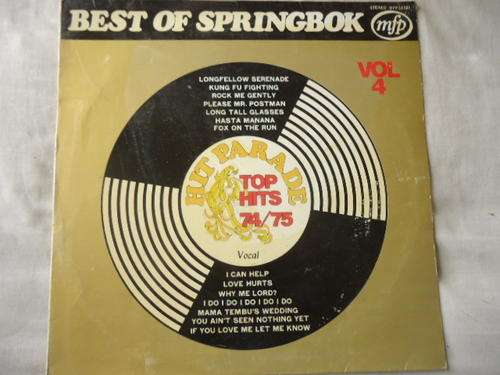 BEST OF SPRINGBOK VOLUME 4 74/75- 1975 MFP STEREO VINYL LP IN GREAT CONDITION