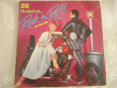 "28 HOOKED ON ROCK 'N ROLL" -MY WAY STEREO LP WITH COLOUR LABELS IN GREAT CONDITION