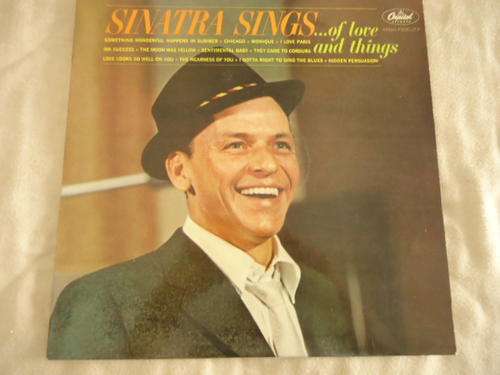 FRANK SINATRA "SINATRA SINGS...OF LOVE AND THINGS" IMPORTED FRENCH CAPITOL LONG PLAYING LP -EXC