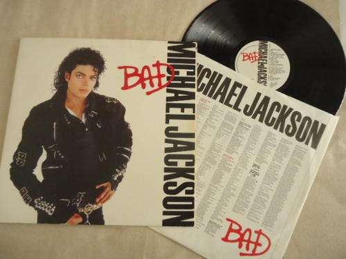 MICHAEL JACKSON - "BAD" 1987 WARNER BROS STEREO GATEFOLD LP WITH ORIGINAL INNER SLEEVE- EXCELLENT