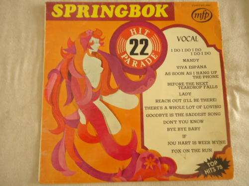 SPRINGBOK HIT PARADE -VOLUME 22 - 1975 STEREO LP IN GREAT CONDITION