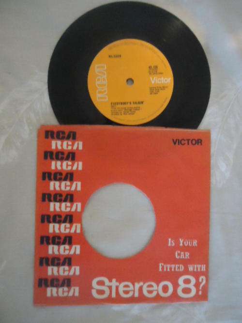 NILSSON - "EVERYONE'S TALKIN' B/W RAINMAKER" - 1969 RCA VICTOR 45 RPM 7-SINGLE IN GREAT CONDITION