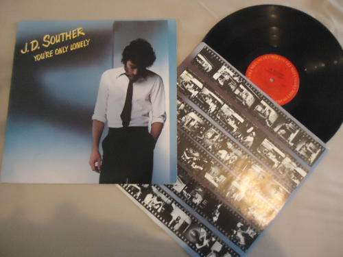J.D. SOUTHER - "YOU'RE ONLY LONELY" IMPORTED USA 1979 CBS STEREO LP+INNER SLEEVE - EXC