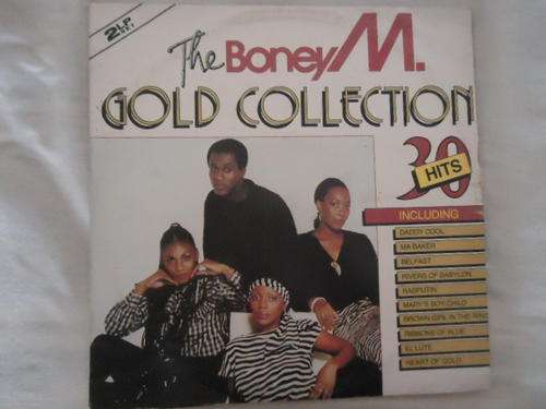 BONEY M.  - "THE GOLD COLLECTION" - 1984 GALLO DOUBLE GATEFOLD  STEREO LP IN GOOD CONDITION