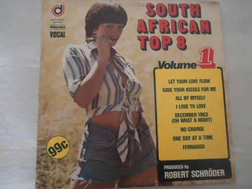 SOUTH AFRICAN TOP 8 - VOLUME 1 -STEREO VINYL LP IN GREAT CONDITION