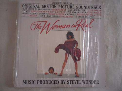 THE ORIGINAL SOUNDTRACK "THE WOMAN IN RED" WITH STEVIE WONDER 1984 GATEFOLD STEREO LP +PLASTIC COVER