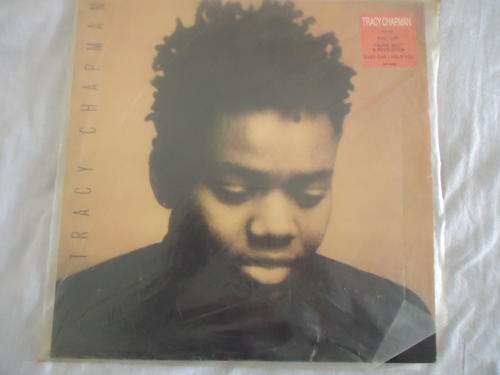 TRACY CHAPMAN - SELF TITLED 1988 ELEKTRA STEREO LP+INNER SLEEVE+PLASTIC COVER-EXC