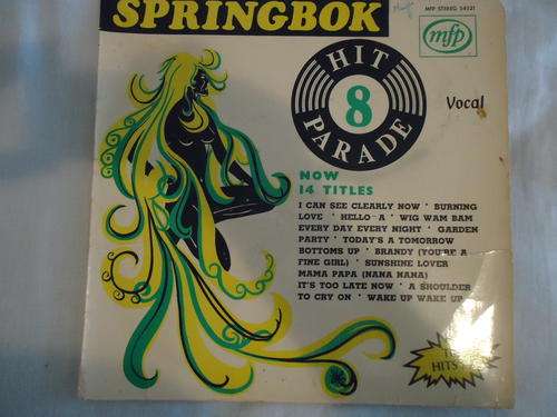 SPRINGBOK HIT PARADE -VOLUME 8 -1972 STEREO VINYL LP
