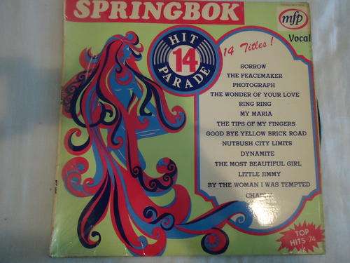 SPRINGBOK HIT PARADE -VOLUME 14 -1974 STEREO VINYL LP IN EXCELLENT CONDITION