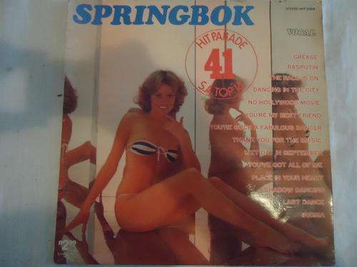 SPRINGBOK HIT PARADE -VOLUME 41 -1978 STEREO VINYL LP IN GREAT CONDITION