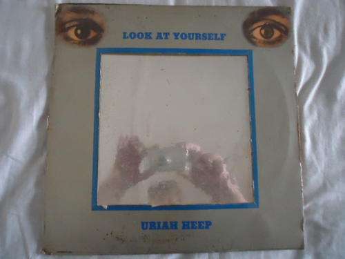 URIAH HEEP -"LOOK AT YOURSELF" 1971 ISLAND STEREO LP+PLASTIC COVER IN V/GOOD CONDITION