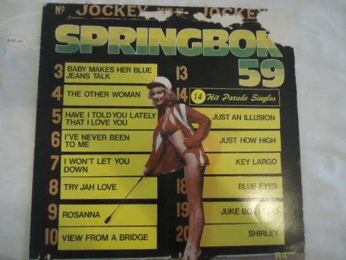 SPRINGBOK HIT PARADE -VOLUME 59 - 1982  STEREO LP INGREAT CONDITION - PRINT LIFT ON TOP FRONT COVER