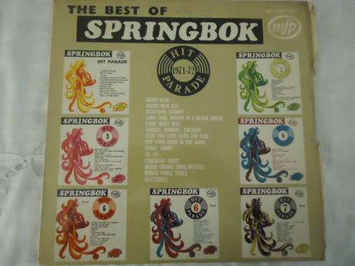 THE BEST SPRINGBOK HIT PARADE 1971 - 1972 VOL 1- 1972 MFP STEREO LP IN GREAT CONDITION