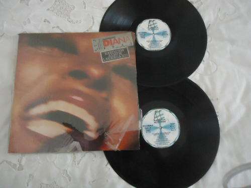 "AN EVENING WITH DIANA ROSS" IMPORTED SPANISH 1977 MOTOWN DBL STEREO GATEFOLD LP SET+PLASTIC COVER