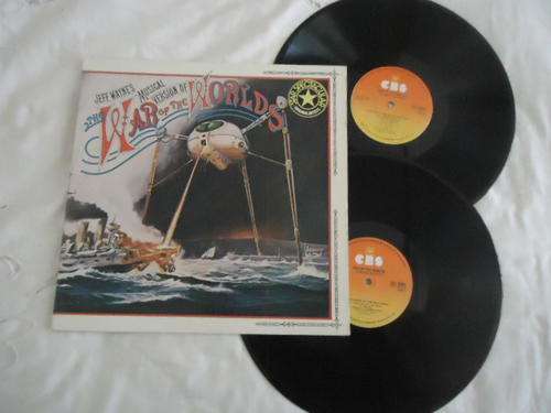 JEFF WAYNE'S "THE WAR OF THE WORLDS"  -1980 CBS DBL STEREO DBL GATEFOLD LP