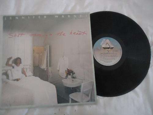 JENNIFER WARNES "SHOT THROUGH THE HEART" - 1979 ARISTA STEREO LP+PLASTIC COVER IN V/GOOD CONDITION