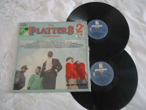 "THE PLATTERS COLLECTION" IMPORTED UK 1969 PICKWICK DOUBLE STEREO LPSET+PLASTIC COVER-EXC