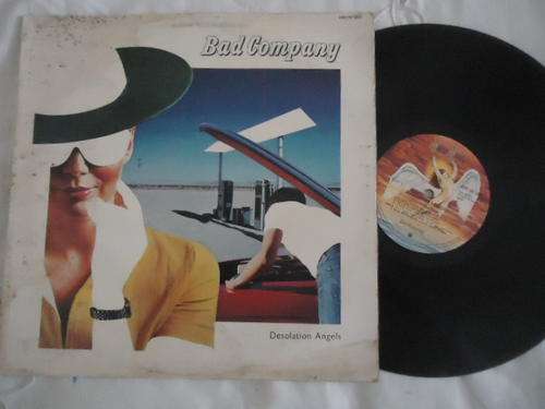 BAD COMPANY "DESOLATION ANGELS" 1979 WARNER BROS STEREO GATEFOLD LP -EXC+DAMP MARKS ON COVER