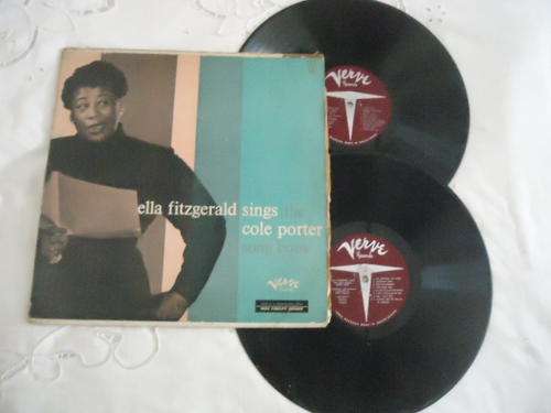 ELLA FITZGERALD SINGS THE COLE PORTER SONG BOOK"- IMPORTED USA VERVE DOUBLE GATEFOLD VINYL LP SET