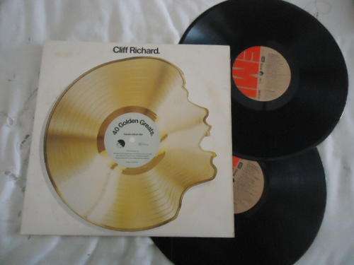 CLIFF RICHARD "40 GOLDEN GREATS"  IMPORTED UK EMI DOUBLE STEREO LP SET IN EXCELLENT CONDITION