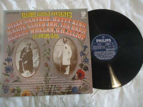 DANIEL PEARSON PRESENTS  IN THE MUSIC HALL" IMPORT UK 1961 PHILIPS STEREO LP+PLASTIC COVER -EXC++