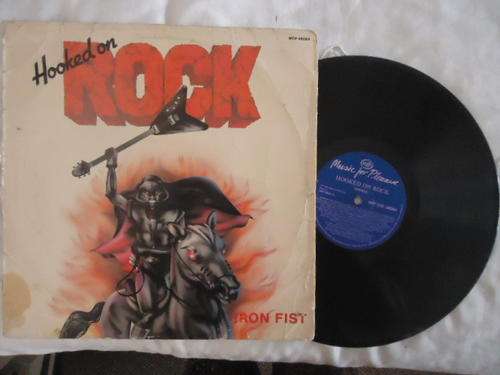"HOOKED ON ROCK" -1983 MFP STEREO LP+PLASTIC COVER IN EXCELLENT CONDITION