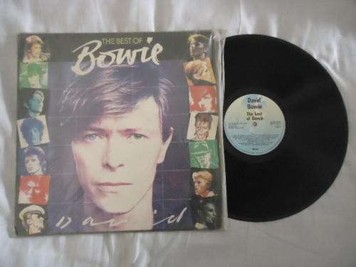 DAVID BOWIE "THE BEST OF BOWIE" 1981 K-TEL STEREO LP+PLASTIC COVER