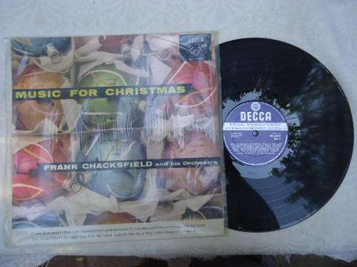 "MUSIC FOR CHRISTMAS" FRANK CHACKSFIELD & HIS ORCHESTRA-UK IMPORT DECCA STEREO LP+PLASTIC -EXC