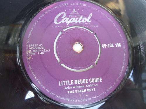 THE BEACH BOYS "LITTLE DEUCE COUPE B/W SURFER GIRL" CAPITOL SEVEN SINGLE